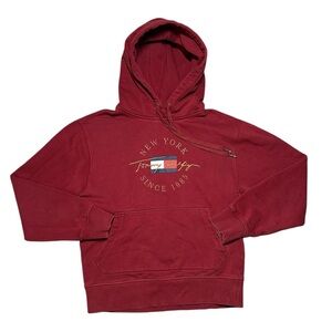 Tommy Hilfiger Seasonal Icon Hoodie Organic Cotton Embroidered 90’s Style